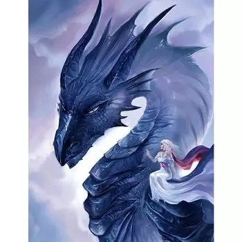 Алмазная живопись Полный круглый алмаз вышивка Мозаика Пейзаж Декор для дома 20X30CM