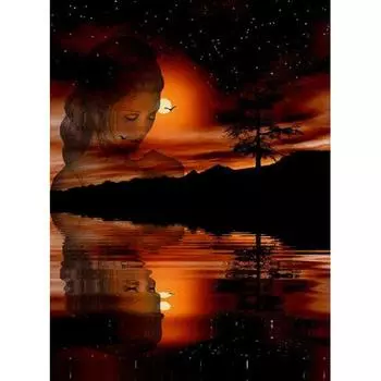 Алмазная живопись, украшения для пары, комната, художественная настенная живопись для дома, алмазная вышивка Navidad, пейзаж Full Round 20x25CM