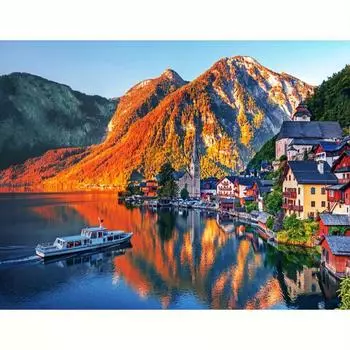 Алмазная живопись, вышивка, пейзаж, дом, ручная работа, горное рукоделие, мозаика, вышивка крестом, домашний декор 30x40 см/12x16 дюймов 30x40cm NO Frame
