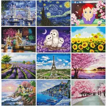 Алмазная живопись животное полный алмаз круглый/квадратное животное 3D Алмазная Цветочная вышивка горный хрусталь картина Алмазная мозаика подарок здание замка Full Round 20X30CM красный