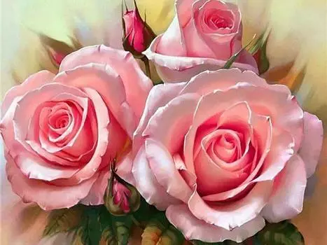 Алмазное искусство Цветок 5D Алмазная картина Мозаичная вышивка Набор Алмазная вышивка Стразы Живопись 15*20cm