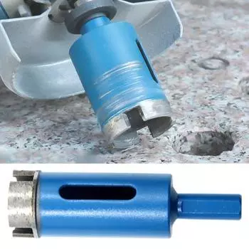 Алмазное сверло 25-50 мм с острыми краями, быстрое удаление стружки, долговечный полый алмаз с прорезями 25mm