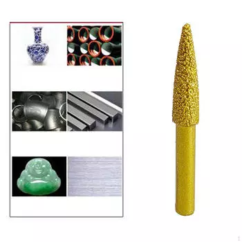 Алмазное сверло-бур 60 мм с длинным наконечником, шлифовальная головка для полированной резьбы по металлу 8mm