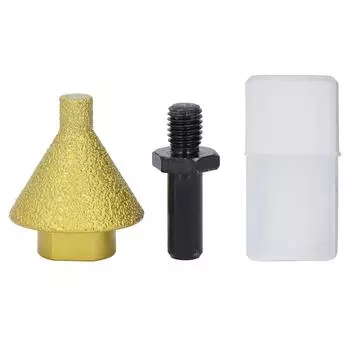 Алмазное сверло для снятия фаски диаметром 38 мм, коническое шлифовальное сверло со стержнем M10 для увеличения сверления P