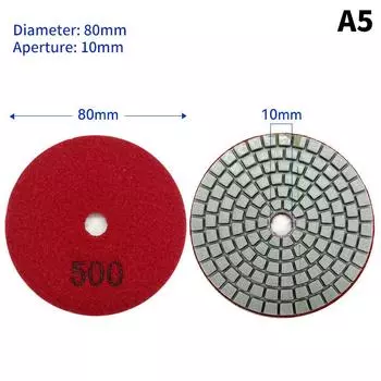 Алмазные гибкие полировальные подушечки премиум-качества для мокрого шлифования для мрамора, камня, стекла, керамики