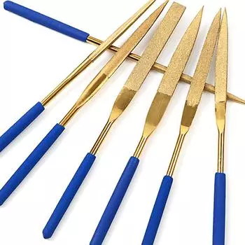 Алмазные напильники с титановым покрытием 3x140 Round