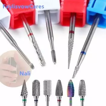 Алмазные сверла для дизайна ногтей Фрезерные насадки Фрезы для кутикулы Буферные пилочки для маникюра Инструменты