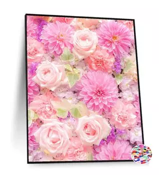 Алмазный цветок DIY алмазная живопись ручная работа картина полный тип пасты бисер искусство 30x40 см розовый цветок ручная стирка