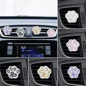Алмазный кристалл автомобильный зажим для воздуховода автомобильная лапка ароматизатор для ног освежитель воздуха автостиль декор блестящие автомобильные аксессуары чёрный