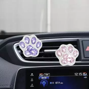 Алмазный кристалл автомобильный зажим для воздуховода автомобильная лапка ароматизатор для ног освежитель воздуха автостиль декор блестящие автомобильные аксессуары чёрный