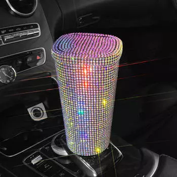 Алмазный кристалл центр сиденья квадратные банки для хранения отходов мусорное ведро для монет стаканчик автомобильные аксессуары автопринадлежности пластиковый мини мусорный бак