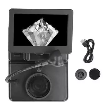 Алмазный микроскоп с кодом талии, 1000-кратное увеличение, 4,3-дюймовый ЖК-экран, цифровой микроскоп для ювелирных изделий