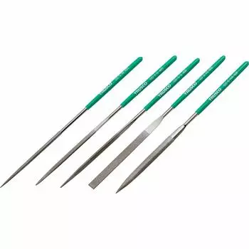 Алмазный надфиль TRUSCO Precision Длина лезвия 80 мм Набор GS-5-SET-400