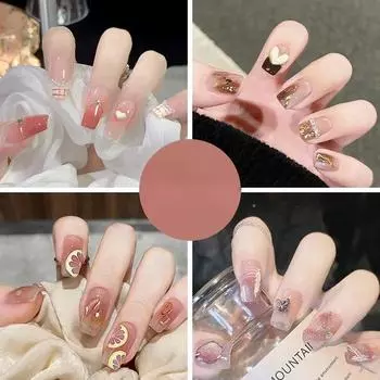 Алмазный ноготь с прозрачным цветным блеском, 24 шт., в коробке, искусственный ноготь, готовый высококачественный дизайн ногтей