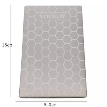 Алмазный нож для заточки камня, точилка для ножей, ультратонкая сотовая поверхность, точильный камень, точильный камень, набор инструментов 1000# серебро белый