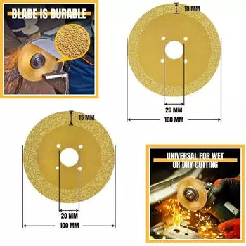 Алмазный отрезной диск Режущий диск 100*15 мм Режущий диск Алмазный