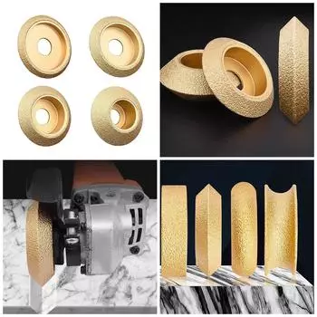 Алмазный полировальный диск Обрезной долбежный круг Мрамор Гранит Диаметр 20 мм Профиль Коническая кромка Шлифовальный круг с V-образным вырезом 10