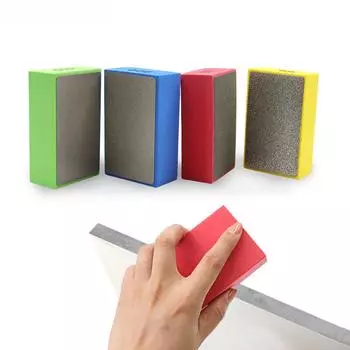 Алмазный ручной диск для резки плитки, шлифовки, полировки и удаления заусенцев со стекла и камня. 200 mesh синий