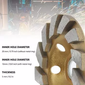 Алмазный шлифовальный круг HHS Диск чашеобразной формы шлифовальный круг для резки камня, бетона, шлифовальный круг, диск профессиональных электроинструментов