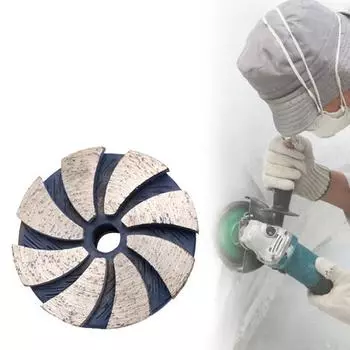 Алмазный шлифовальный круг, износостойкий, быстрошлифовальный, с резьбой M10, турбо-алмазный шлифовальный диск с сегментами 35mm