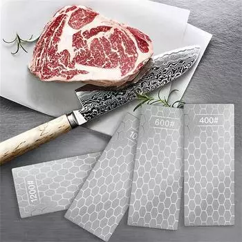 Алмазный точильный камень для ножей 600# 1000# 1200# Grindstone Knife Sharpener Ультратонкий точильный камень с сотовой поверхностью XXL