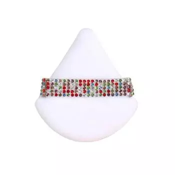 Алмазный треугольный спонж-пуховка бархатный алмазный спонж-пуховка мягкий гладкий для красоты лица инструмент для макияжа лица спонж для макияжа