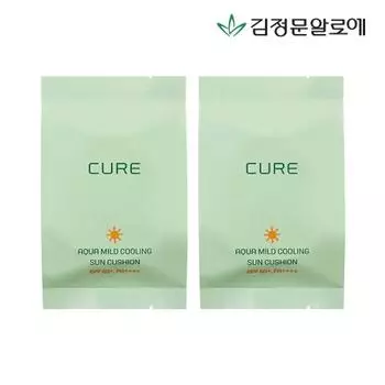 [Алоэ Ким Чон-Мун] Cure Aqua Mild Sun Cushion Refill Season 3 2 шт.