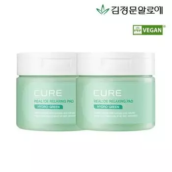 [Алоэ Ким Чон Мун] Расслабляющие тонизирующие подушечки Cure Phyto Green 60 листов, 2 коробки, 2 шт.