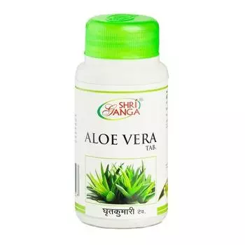 Алоэ Вера (60 таб, 500 мг), Aloe Vera, Shri Ganga Pharmacy