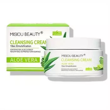 Алоэ Вера Бальзам для снятия макияжа Нежное глубокое очищение Универсальный очищающий прозрачный увлажняющий лосьон для лица для снятия макияжа 27g