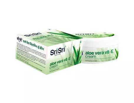 Алоэ Вера Витамин Е: Крем для кожи (100 г), Алоэ Вера Вит. E Крем Шри Шри Таттва