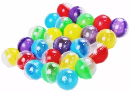 Aloala 45 мм 50 штук Gacha Gacha пустая капсула красочная цветная капсула (С отверстием)
