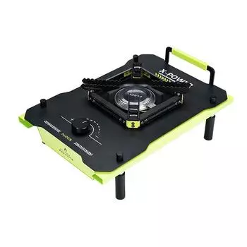 ALOCS Camping Stove,Foldable Table IGT Stove, Gas Camp Stove Propane Burners for Outdoor Cookin 360*250*142mm зелёный