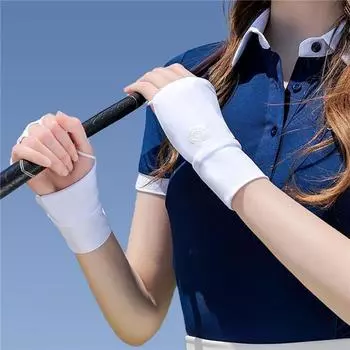 Alocs Летние универсальные перчатки для гольфа с солнцезащитным экраном и высокой эластичностью, прочные и удобные для защиты рук One Size бежевый