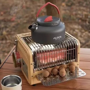 Alocs Space heater for indoor use, heating cooker to make tea camping tent overnight portable heater for outdoor camping backpacking travel hiking CS-G30
