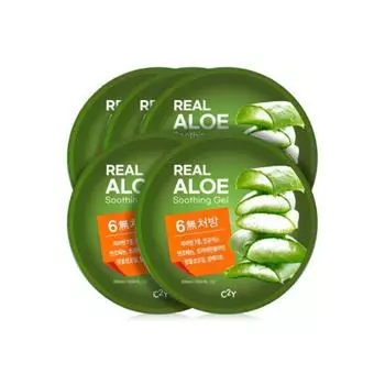 Aloe Soothing Gel Aloe Vera Moisturizing Cream Contains 99% 300ml 5pcs