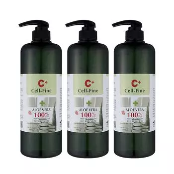 Aloe soothing gel cream 100% pure 1000 ml, 1000 ml, 3 units