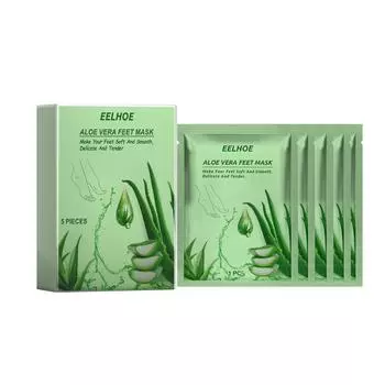 Aloe Vera Feet Mask Moisturizing Exfoliating Feet Mask Anti Drying Crack Remove Dead Skin Hydrating Foot Skin Care Foot Mask