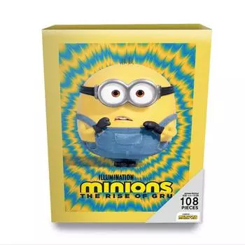 Alok Minions The Rise of Guru Чехол для фоторамки Мини-пазл AL108-1, разноцветные, 108 деталей