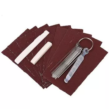 Alomejor Гитара Beef Bone Nut и Saddle Nut Наждачная бумага Ремонт гитары Качество звука Техническое обслуживание струнных инструментов Набор инструментов, напильник, в комплекте, комплект,