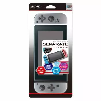 Alone Отдельный прозрачный чехол для Nintendo Switch Легкий и может быть прикреплен к собаке Защищает основной блок от царапин и грязи Японский