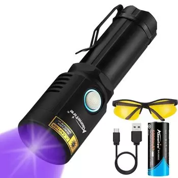 Alonefire X901UV 10 Вт ультрафиолетовый черный свет мощный УФ светодиодный свет длина волны 365 нм USB перезаряжаемый Anisaki свет Деревянная лампа для осмотра мочи домашних животных