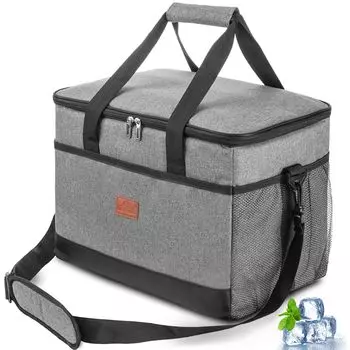 Alourgo Cooler Изолированный охладитель Большой Холодный Тепло Длинная утечка Можно переносить или Cherry Blossom Фейерверк Коробка, Сумка, Сумка, Емкость, 35 л, Изоляция,