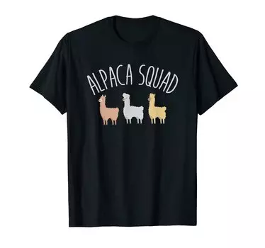 Alpaca Girl Llama Alpaca Squad Team T-Shirt
