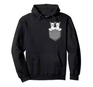 Alpaca Llama in Your Bag Chest Pocket Llama Alpaca Parka