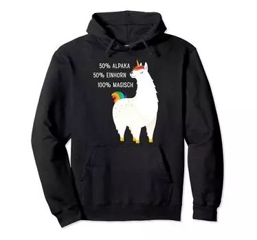 Alpaca Parka 50% Alpaca, 50% Unicorn, 100% Magical, чёрный