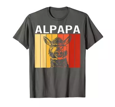 Alpapa Alpaka Lama Fan Liebhaber Dad Frischgebackener Футболка Vater