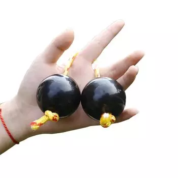 Alpha Depot Батика Асалато Перкуссионный инструмент Перкуссионный шейкер Народный инструмент Маракасы Африканский народный инструмент Батика 2 (Черные фигуры)