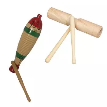 Alpha Depot Wood Block Wood Guiro Guiro Музыкальный инструмент Ударная музыка Ритмичная игра Представление Дети Малыши Образовательный Guiro Wood