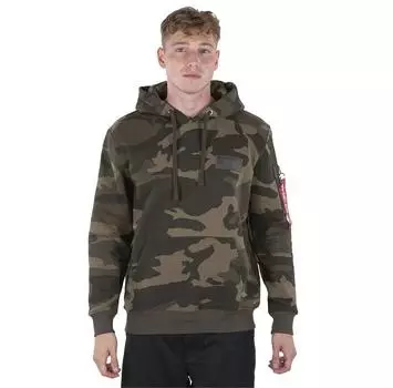 Alpha Industries Back Print Camo худи XS